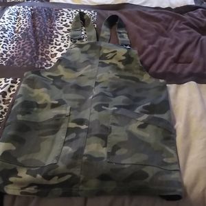 Camo overall dress